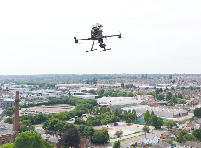 Drone over City Drone over City