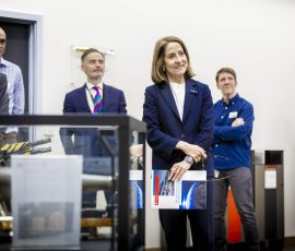 UOL Space Park Leicester, visit by MP Liz Kendall Secretary of State for Science, Innovation and Technology